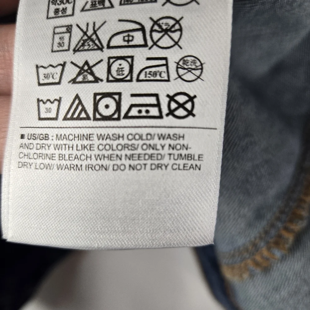 Gap Kids Blue Denim Jean Jacket Girls Size XL With Sequin Emoji Pins